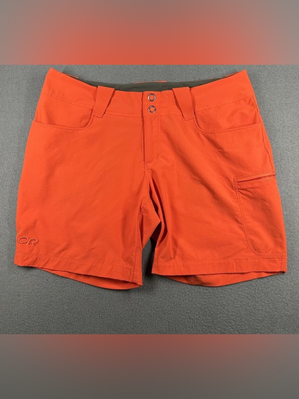 Outdoor Research Women's Athletic Shorts in Bright Orange